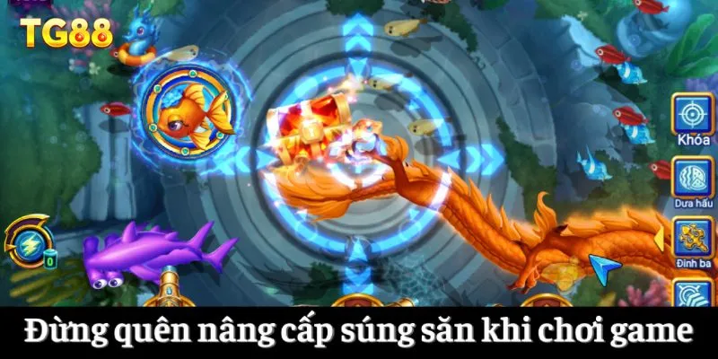 Đừng quên nâng cấp súng săn khi chơi game