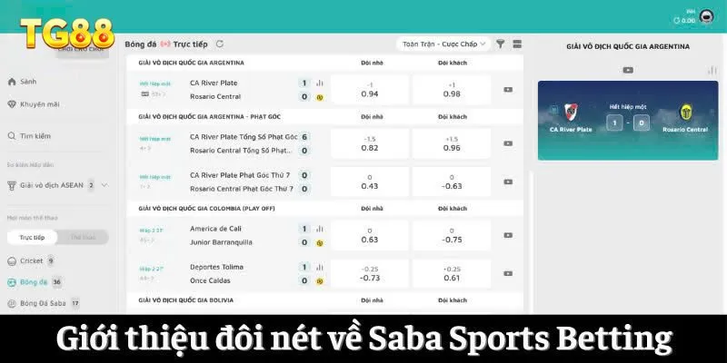 Giới thiệu đôi nét về Saba Sports Betting