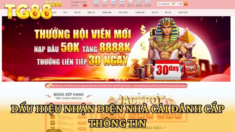 Dấu hiệu nhận biết nhà cái đánh cắp thông tin