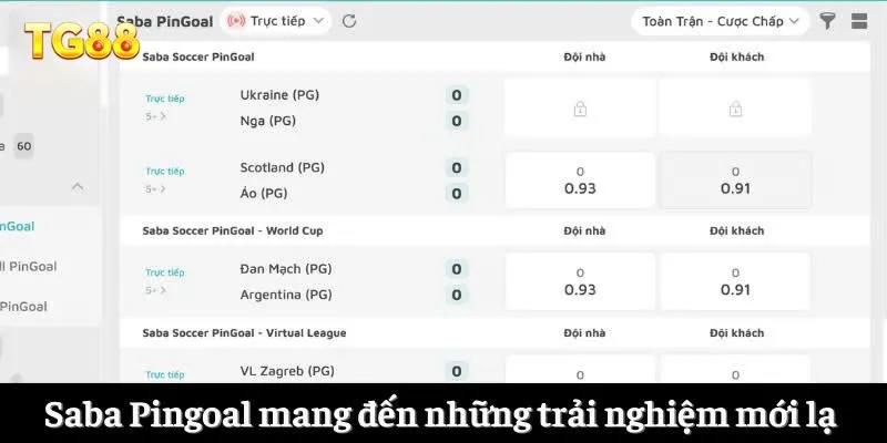 Saba Pingoal mang đến những trải nghiệm mới lạ