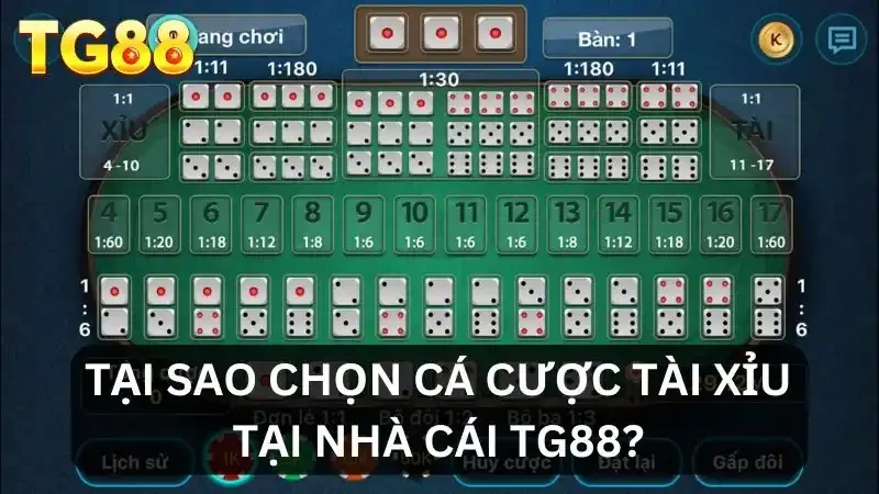 Lý do chọn TG88 để chơi Tài/Xỉu